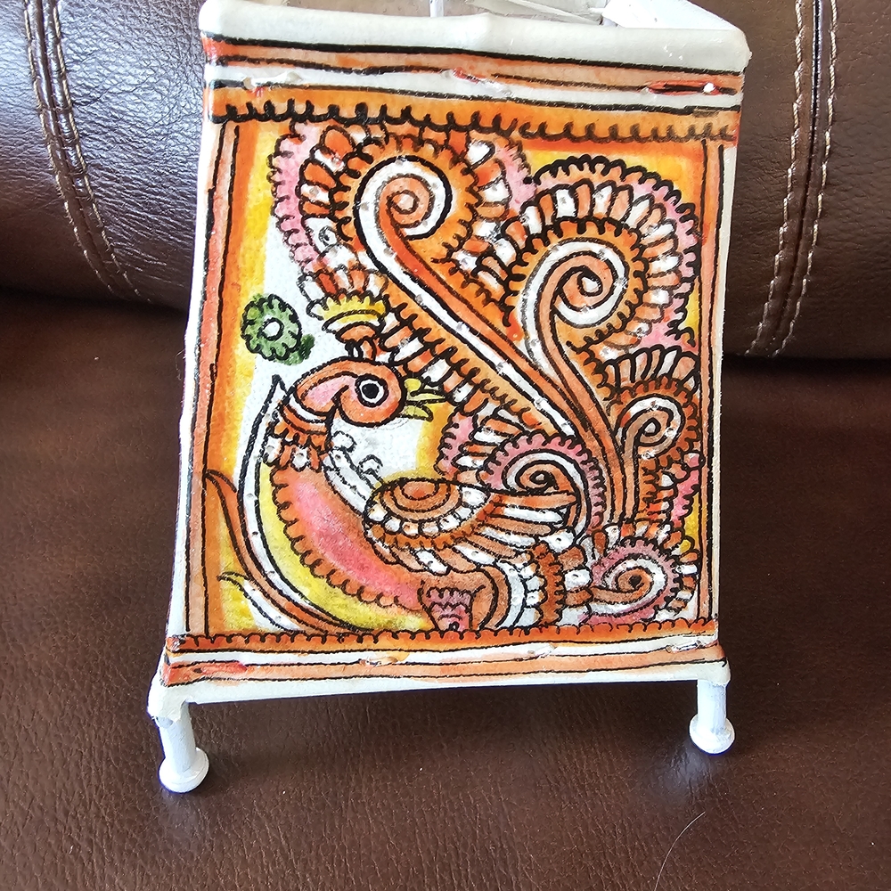 Madhubani Art Lamp Shade - Picture 2 of 2